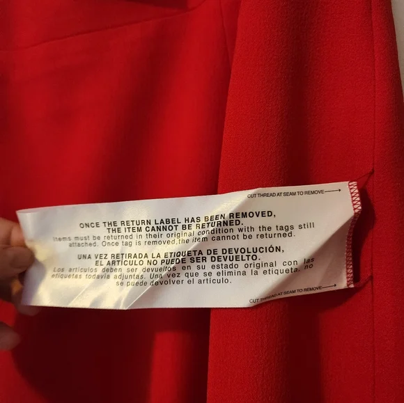 NWT Dress The Population Nicole Red Bodycon Midi Dress Size L - Picture 5 of 6